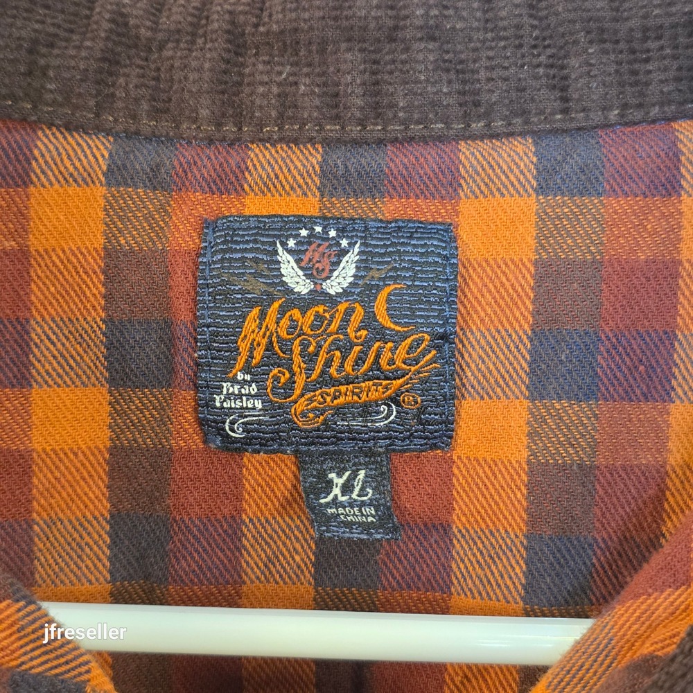 Moonshine Spirit Flannel Pearl Snap Shirt Mens XL Plaid Flannel Lot/2 Pearl Snap - Picture 9 of 11